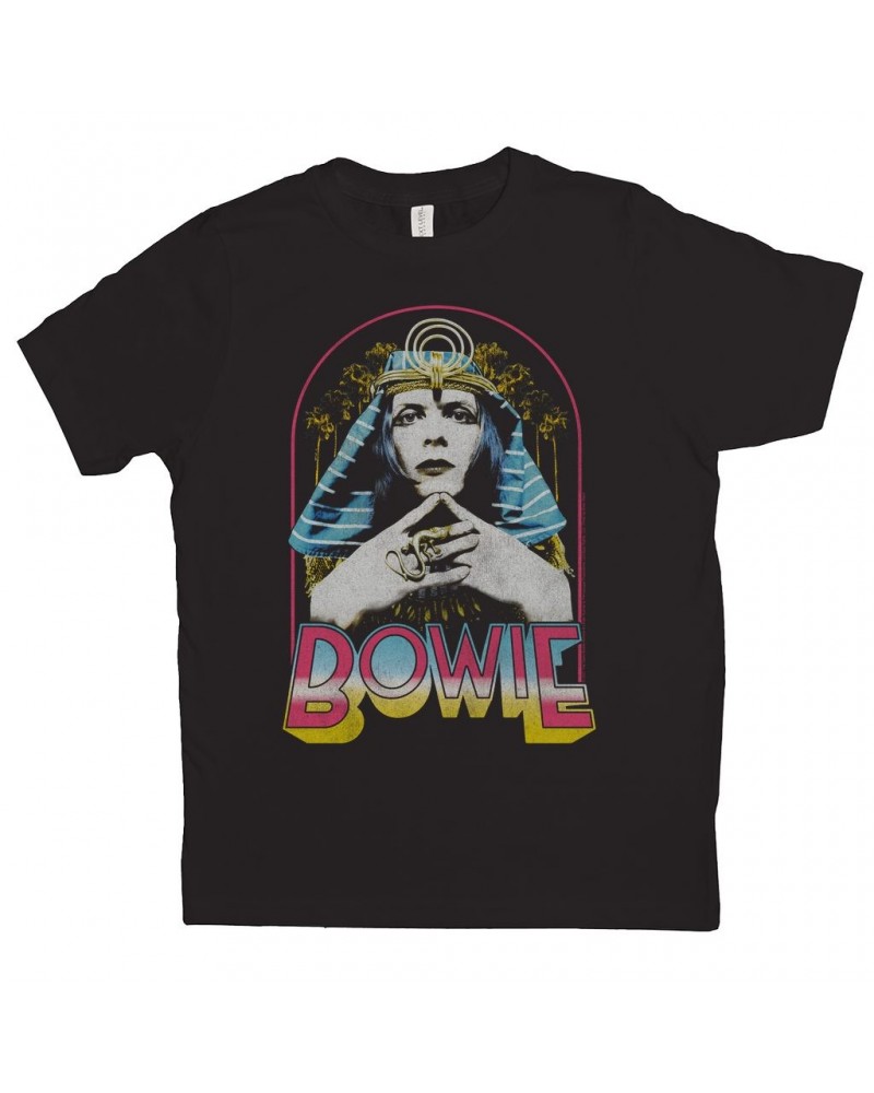 David Bowie Kids T-Shirt | Bowie Sphinx Distressed Kids Shirt $8.95 Kids