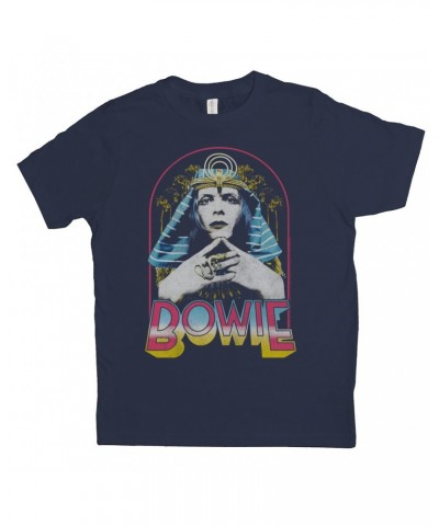 David Bowie Kids T-Shirt | Bowie Sphinx Distressed Kids Shirt $8.95 Kids