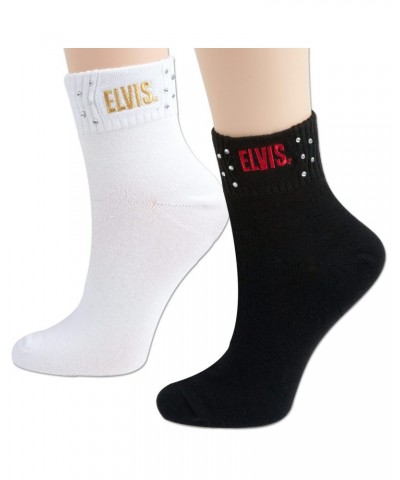 Elvis Presley Rhinestone Quarter Socks $4.06 Footware