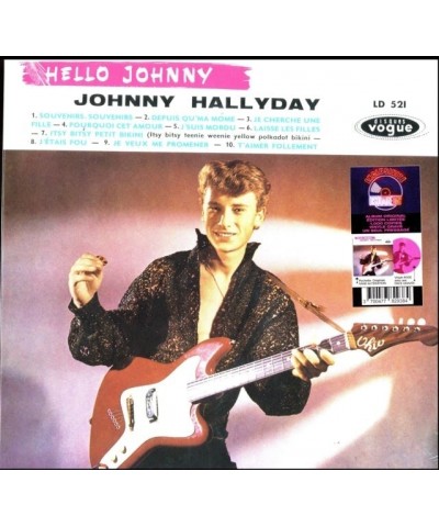 Johnny Hallyday LP - Hello Johnny Grave (Etched Pink Vinyl) $13.16 Vinyl