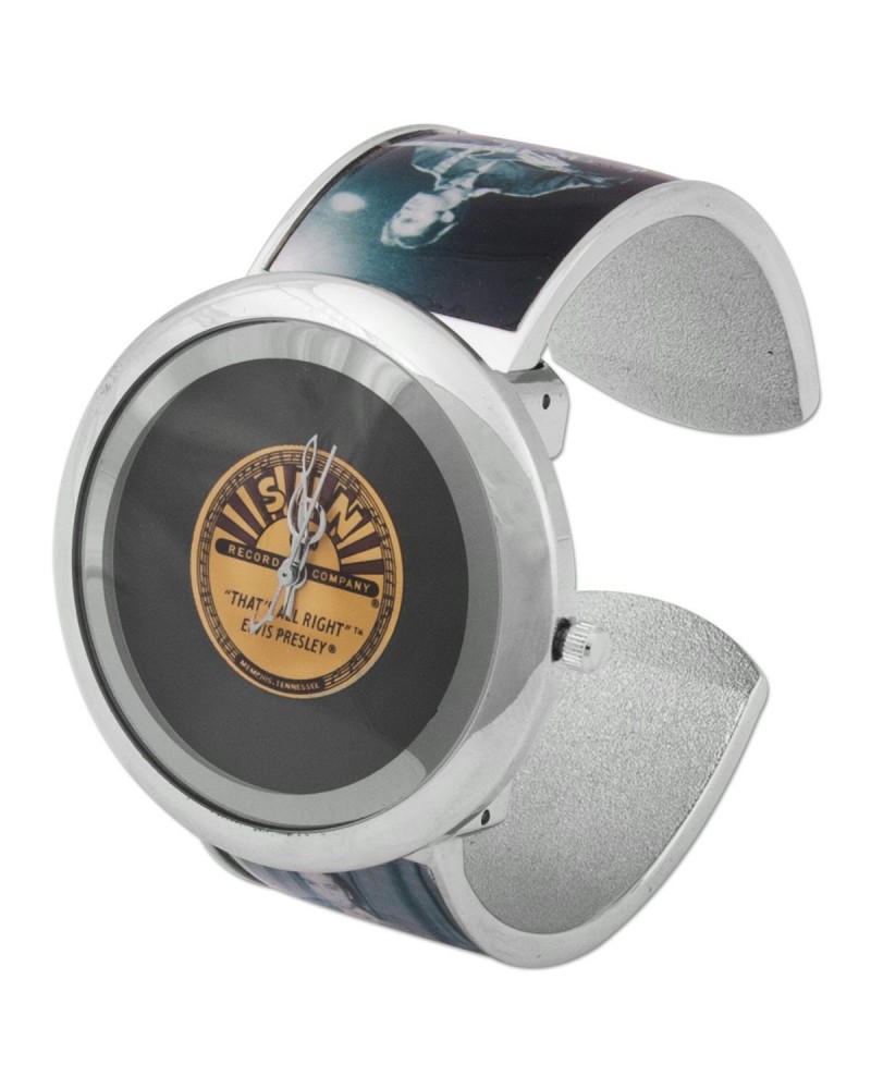 Elvis Presley Sun Records Elvis Black and White Picture Bangle Watch $12.25 Accessories