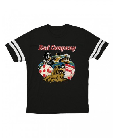 Bad Company T-Shirt | Rock n' Roll Fantasy '79 Collage Football Shirt $11.86 Shirts