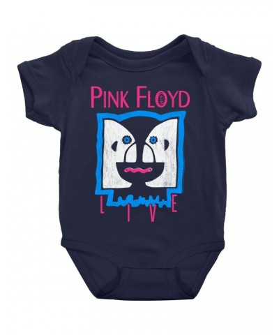 Pink Floyd Baby Short Sleeve Bodysuit | Division Bell LIVE Distressed Bodysuit $6.58 Kids