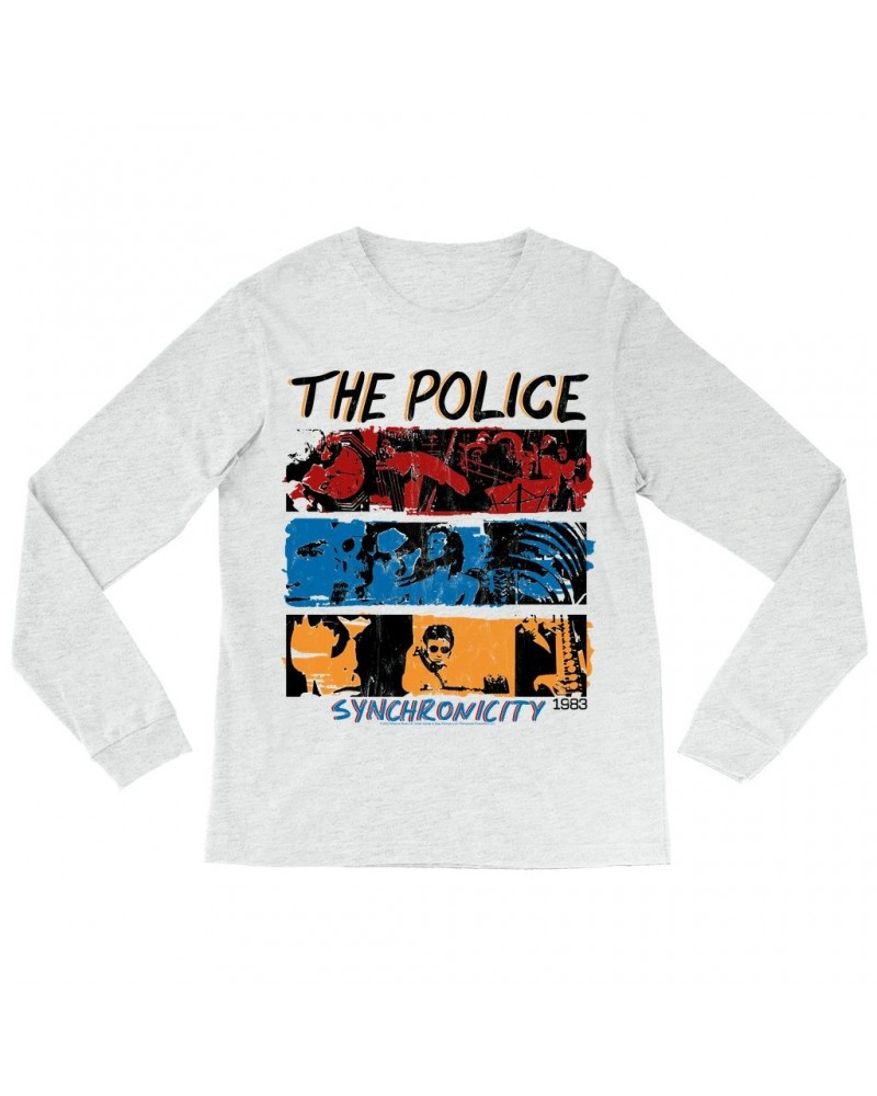 The Police Long Sleeve Shirt | 1983 Synchronicity Tour Distressed Shirt $12.28 Shirts