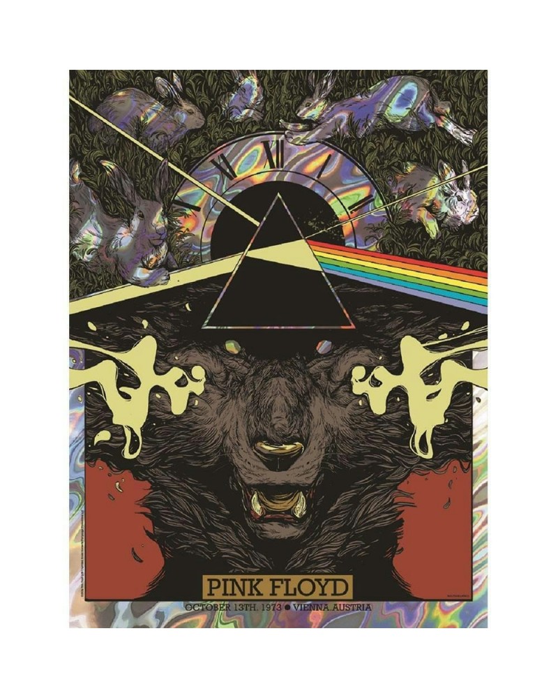 Pink Floyd Vienna 1973 Concert Lava Foil Variant Poster $24.80 Decor