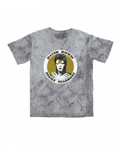 David Bowie T-shirt | Golden Bowie As Ziggy Stardust Color Blast Shirt $11.98 Shirts