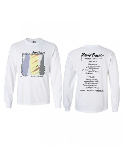 David Bowie Scary Monsters 40th Anniversary White Longsleeve T-Shirt $14.00 Shirts