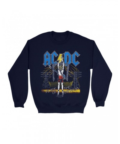 AC/DC Sweatshirt | Flick Of The Switch Electricity Sweatshirt $15.03 Sweatshirts