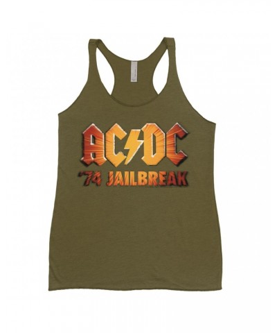 AC/DC Ladies' Tank Top | 1974 Zoom Jailbreak Logo Shirt $8.97 Shirts