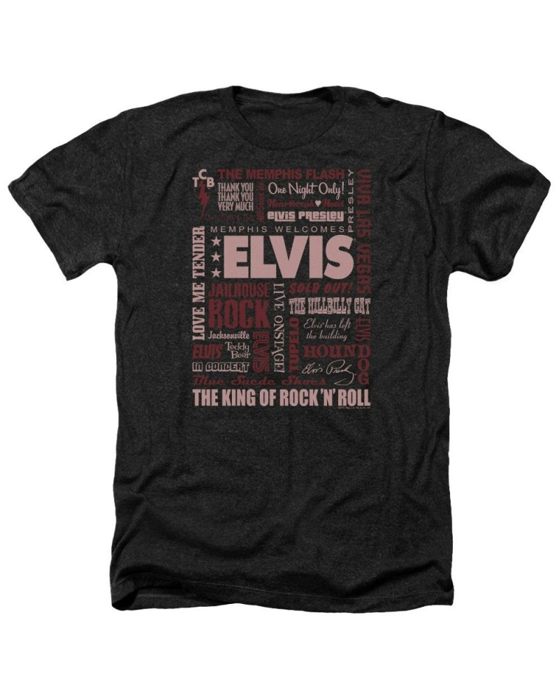 Elvis Presley Tee | WHOLE LOTTA TYPE Premium T Shirt $6.29 Shirts