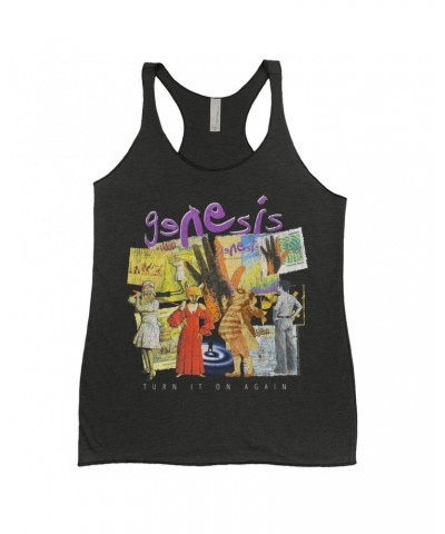 Genesis Ladies' Tank Top | Ultimate Album Collage Distressed Shirt $11.29 Shirts