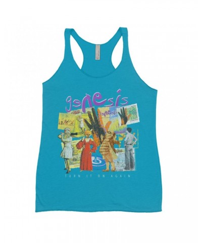 Genesis Ladies' Tank Top | Ultimate Album Collage Distressed Shirt $11.29 Shirts