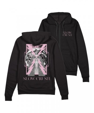 Slow Crush Black Zip-Up Hoodie $19.20 Sweatshirts