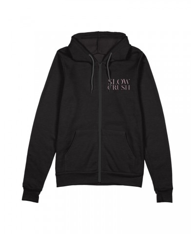 Slow Crush Black Zip-Up Hoodie $19.20 Sweatshirts