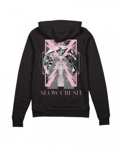 Slow Crush Black Zip-Up Hoodie $19.20 Sweatshirts