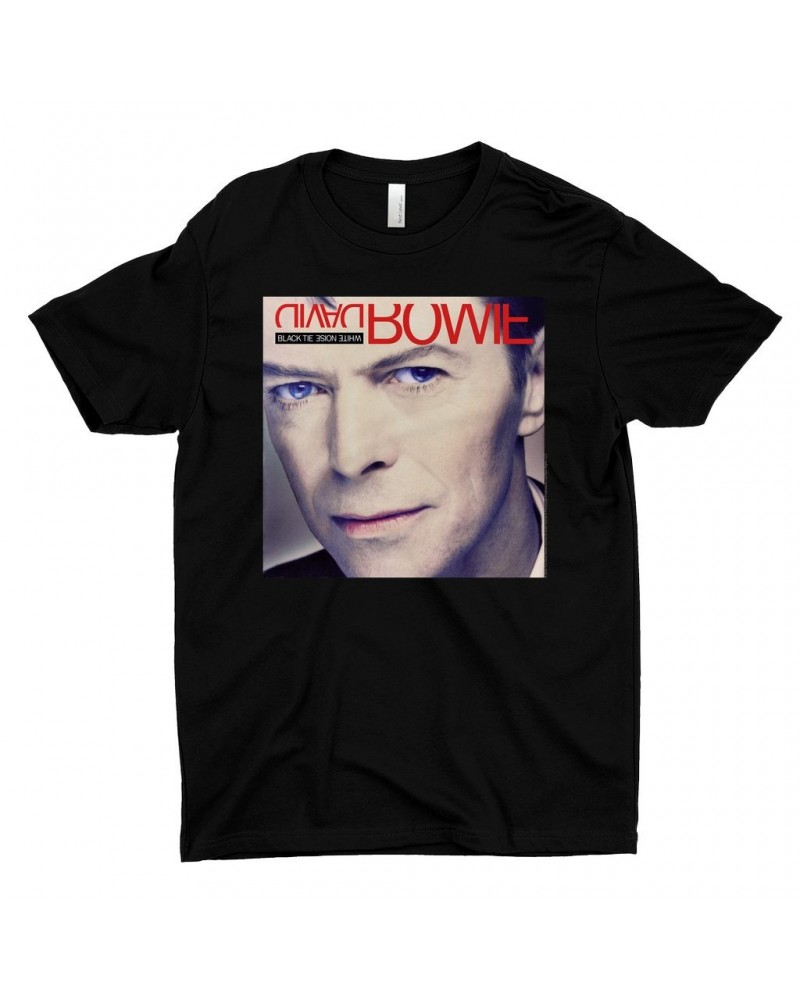 David Bowie T-Shirt | Black Tie White Noise Album Cover Shirt $11.73 Shirts