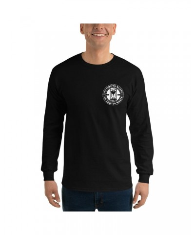 No Time To Waste N.T.T.W Front & Back Logo Men’s Long Sleeve Shirt $11.64 Shirts