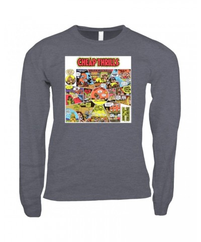 Big Brother & The Holding Company Long Sleeve Shirt | Cheap Thrills Album Design Shirt $9.88 Shirts