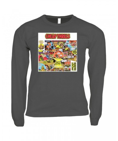 Big Brother & The Holding Company Long Sleeve Shirt | Cheap Thrills Album Design Shirt $9.88 Shirts