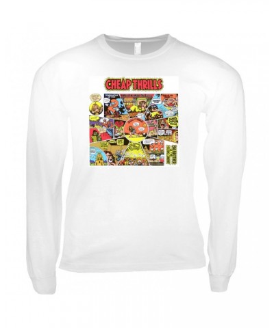 Big Brother & The Holding Company Long Sleeve Shirt | Cheap Thrills Album Design Shirt $9.88 Shirts