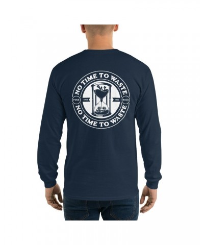 No Time To Waste N.T.T.W Front & Back Logo Men’s Long Sleeve Shirt $11.64 Shirts