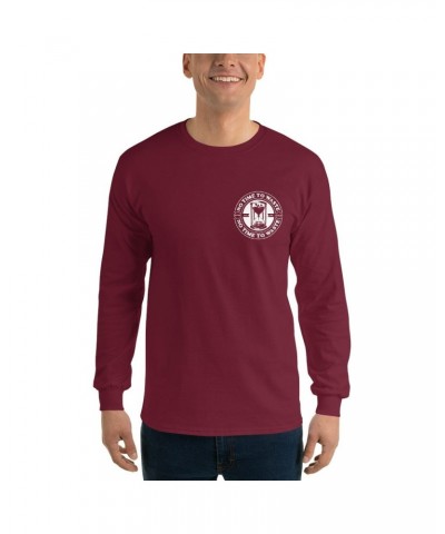 No Time To Waste N.T.T.W Front & Back Logo Men’s Long Sleeve Shirt $11.64 Shirts