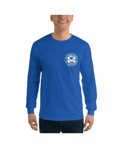 No Time To Waste N.T.T.W Front & Back Logo Men’s Long Sleeve Shirt $11.64 Shirts