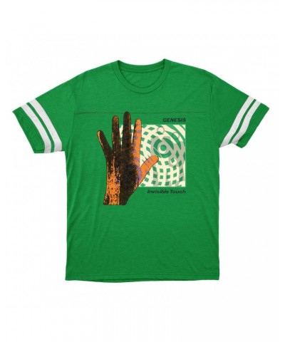 Genesis T-Shirt | Invisible Touch Album Cover Football Shirt $15.49 Shirts