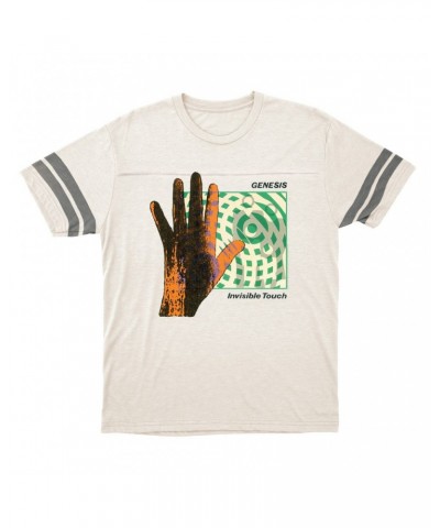 Genesis T-Shirt | Invisible Touch Album Cover Football Shirt $15.49 Shirts