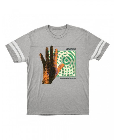 Genesis T-Shirt | Invisible Touch Album Cover Football Shirt $15.49 Shirts