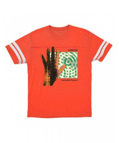 Genesis T-Shirt | Invisible Touch Album Cover Football Shirt $15.49 Shirts