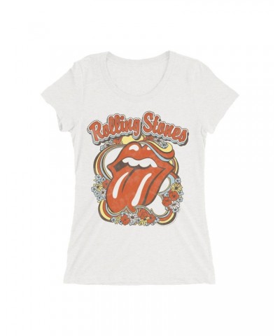 The Rolling Stones Vintage Floral Ladies Fit T-Shirt $11.20 Shirts