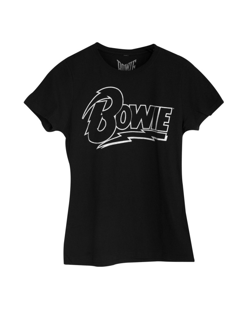 David Bowie Bowie Outline Womens T-shirt $5.69 Shirts