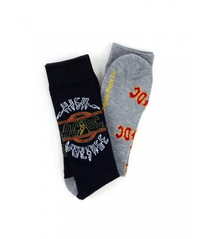 AC/DC High Voltage & Red Logo Socks (2 pack) $4.10 Footware