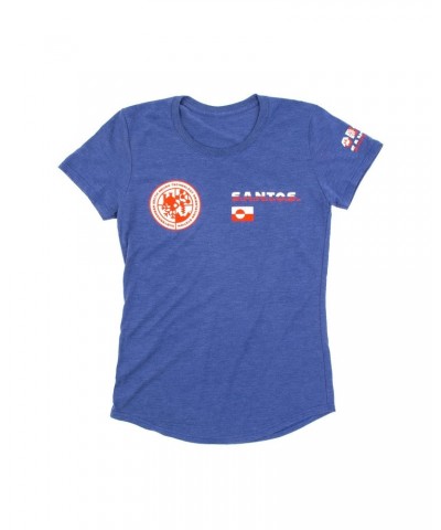 Phish Women’s. S.A.N.T.O.S. Crew Tee on Heather Blue $7.26 Shirts