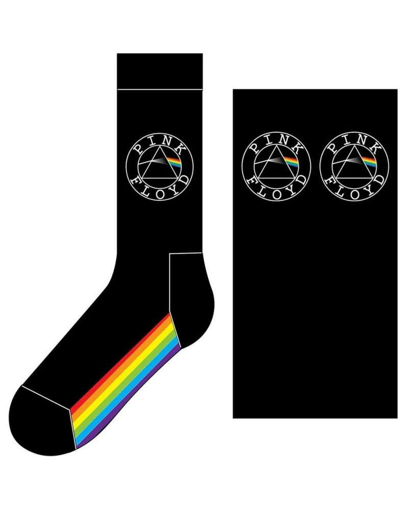 Pink Floyd Black Socks - Spectrum Sole $4.13 Footware