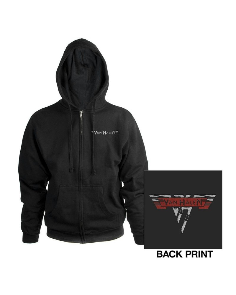 Van Halen Classic Logo Zip Hoodie $18.98 Sweatshirts