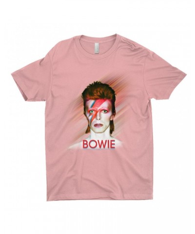 David Bowie T-Shirt | Flash Frame Colorful Bowie Image Shirt $10.73 Shirts