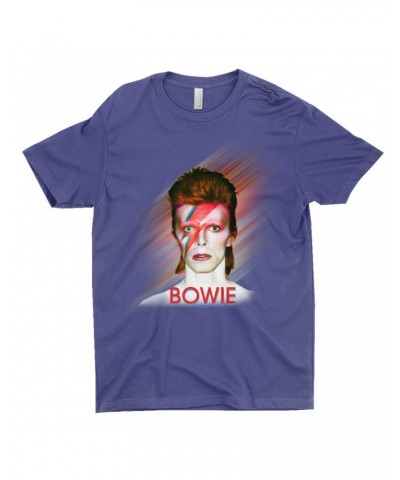 David Bowie T-Shirt | Flash Frame Colorful Bowie Image Shirt $10.73 Shirts