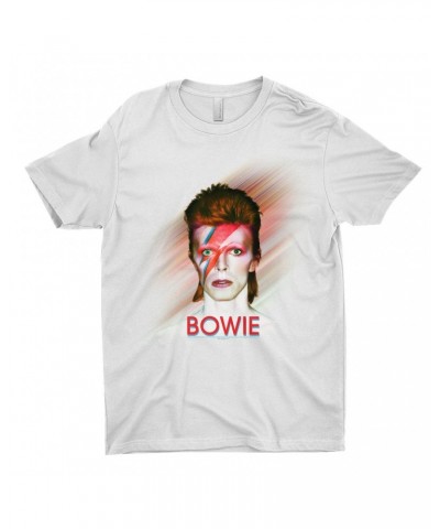 David Bowie T-Shirt | Flash Frame Colorful Bowie Image Shirt $10.73 Shirts