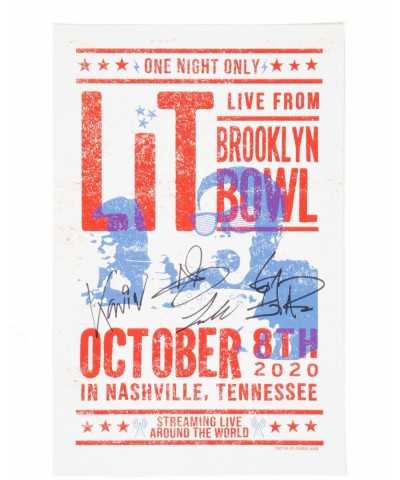 Lit Autographed Brooklyn Bowl Show Poster $8.00 Decor