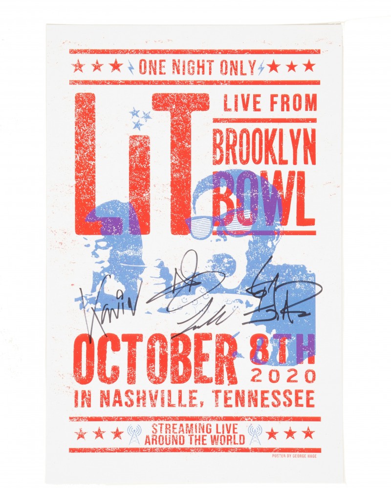 Lit Autographed Brooklyn Bowl Show Poster $8.00 Decor