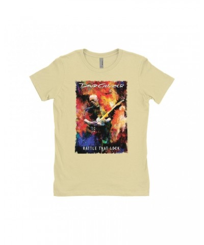 David Gilmour Ladies' Boyfriend T-Shirt | Rattle That Lock Album Poster Shirt $10.73 Shirts