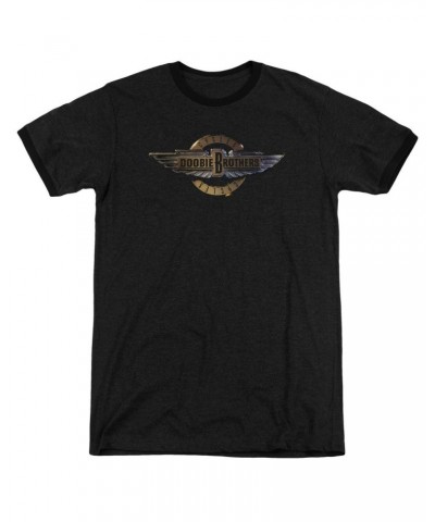 The Doobie Brothers Shirt | BIKER LOGO Premium Ringer Tee $11.50 Shirts