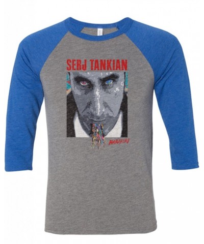 Serj Tankian Men's | Harakiri Cover | 3/4 Sleeve Baseball Tee $15.00 Shirts