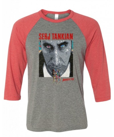 Serj Tankian Men's | Harakiri Cover | 3/4 Sleeve Baseball Tee $15.00 Shirts