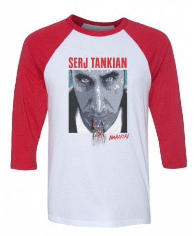 Serj Tankian Men's | Harakiri Cover | 3/4 Sleeve Baseball Tee $15.00 Shirts