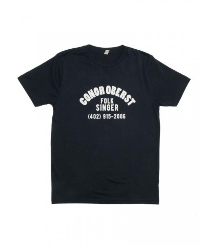 Conor Oberst Folk Singer T-Shirt - Navy/Gray $8.00 Shirts