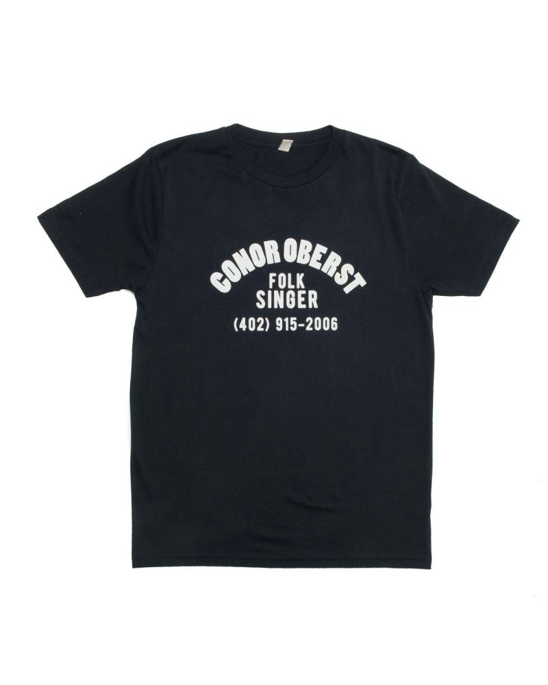 Conor Oberst Folk Singer T-Shirt - Navy/Gray $8.00 Shirts