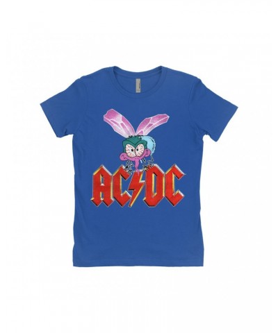 AC/DC Ladies' Boyfriend T-Shirt | Fly On The Wall Concert Tour Poster Shirt $8.98 Shirts